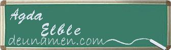 Agda Elble Visitenkarte